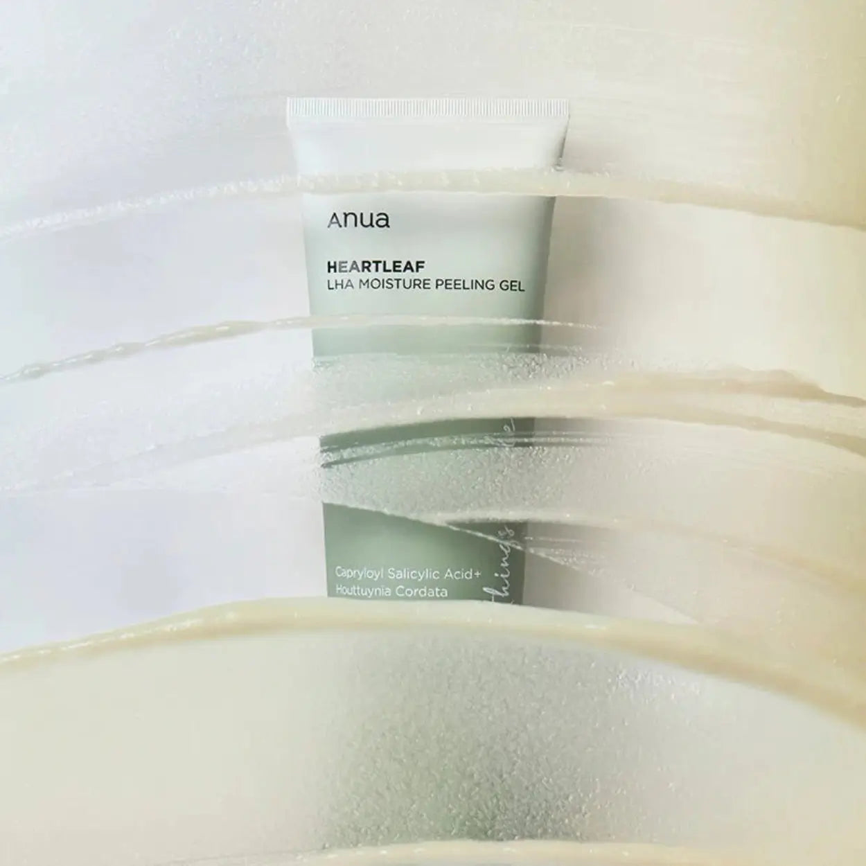 ANUA Heartleaf LHA Moisture Peeling Gel atrás de vidro embaciado – gel peeling hidratante com ação suave e calmante, ideal para limpeza profunda da pele reativa, cosmética coreana, skincare k-beauty Portugal
