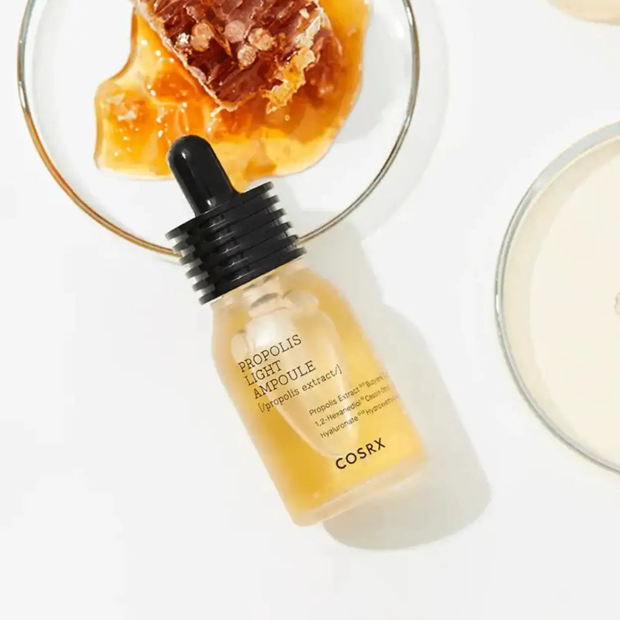 COSRX Full Fit Propolis Light Ampoule com elementos de mel e leite – sérum facial com extrato de própolis e ação calmante, nutrição profunda e brilho saudável, cosmética coreana, skincare k-beauty Portugal