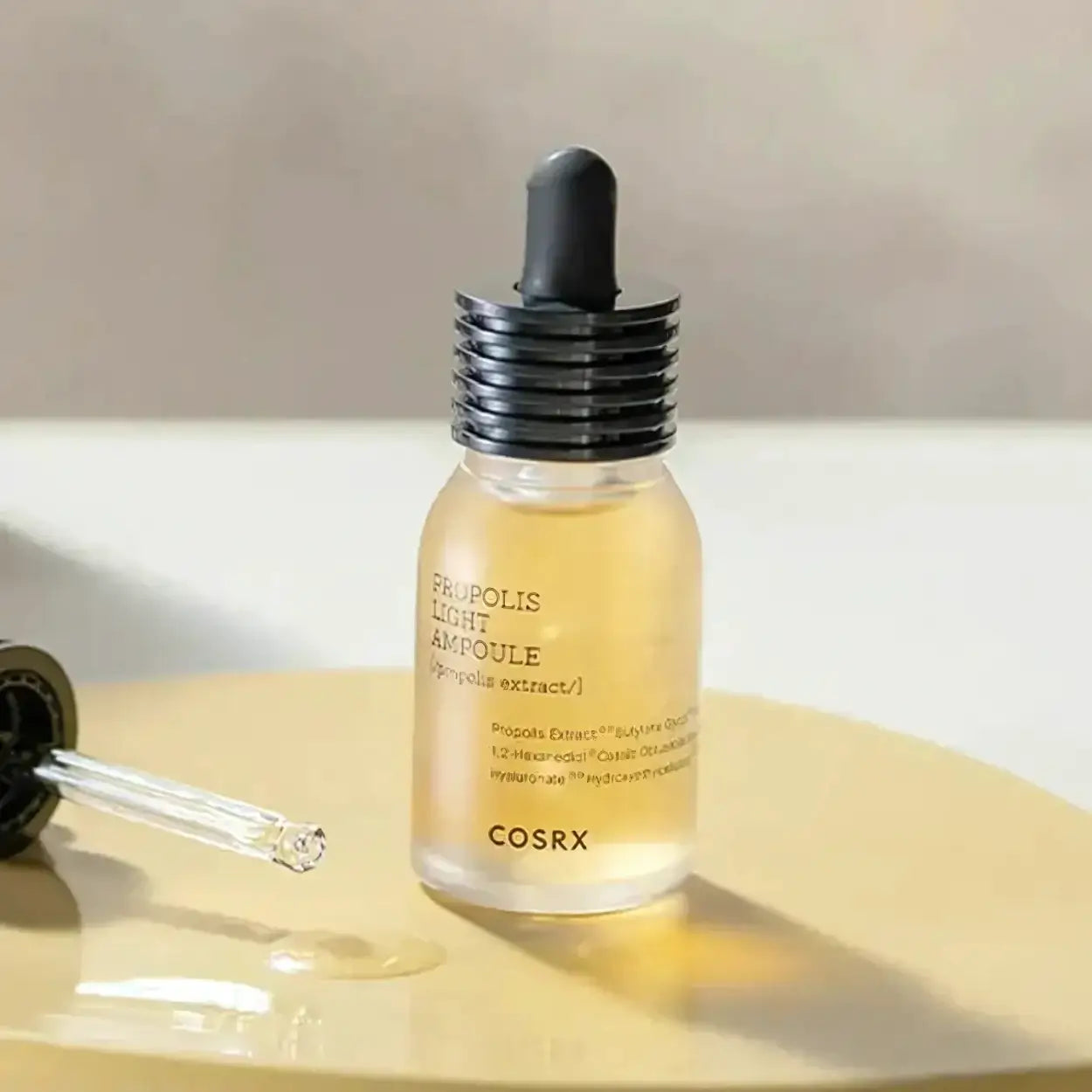 COSRX Full Fit Propolis Light Ampoule com pipeta e gotas – sérum hidratante com 83% de extrato de própolis, aumenta elasticidade e brilho natural, cosmética coreana, skincare k-beauty Portugal