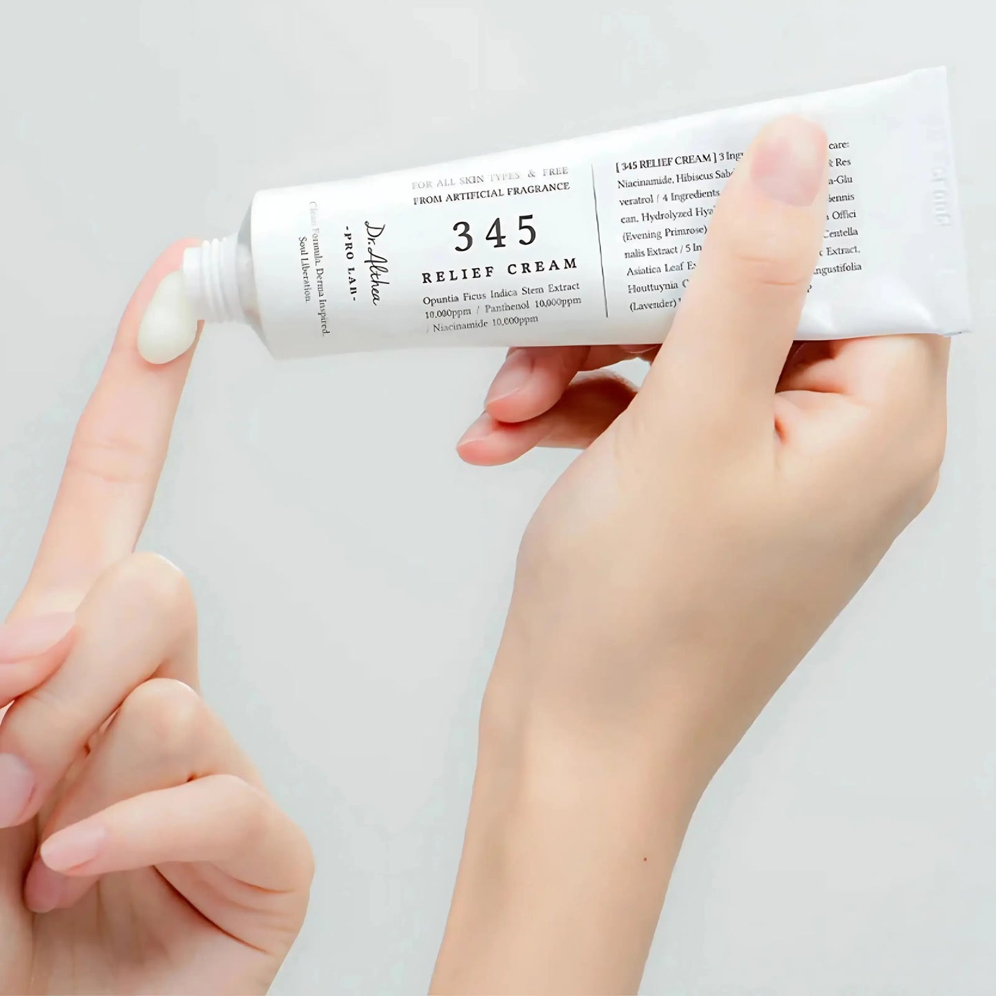 Dr. Althea 345 Relief Cream – creme hidratante leve com acabamento fresco, indicado para pele sensível ou após tratamentos dermatológicos, cosmética coreana vegan