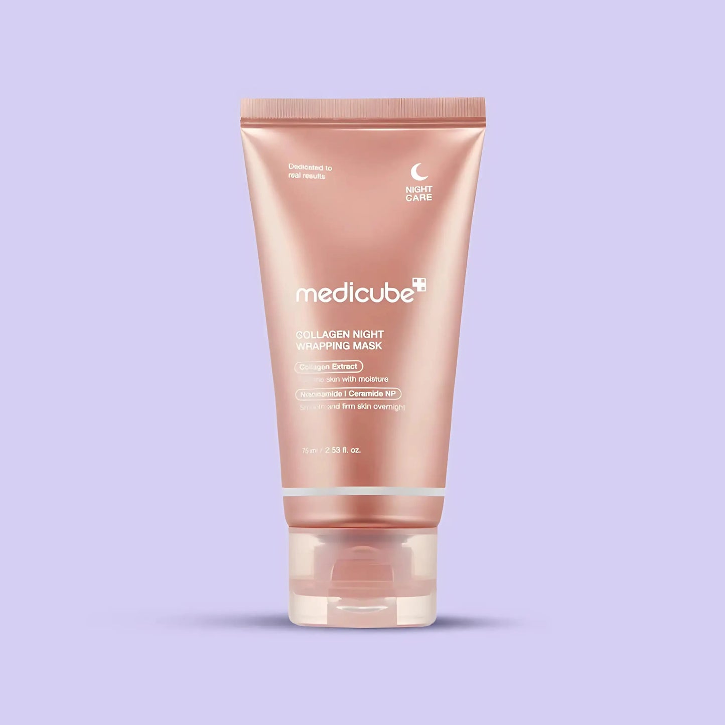 Medicube Collagen Night Wrapping Mask – embalagem de máscara noturna com colagénio, niacinamida e ceramida NP para melhorar elasticidade da pele, skincare k-beauty Portugal