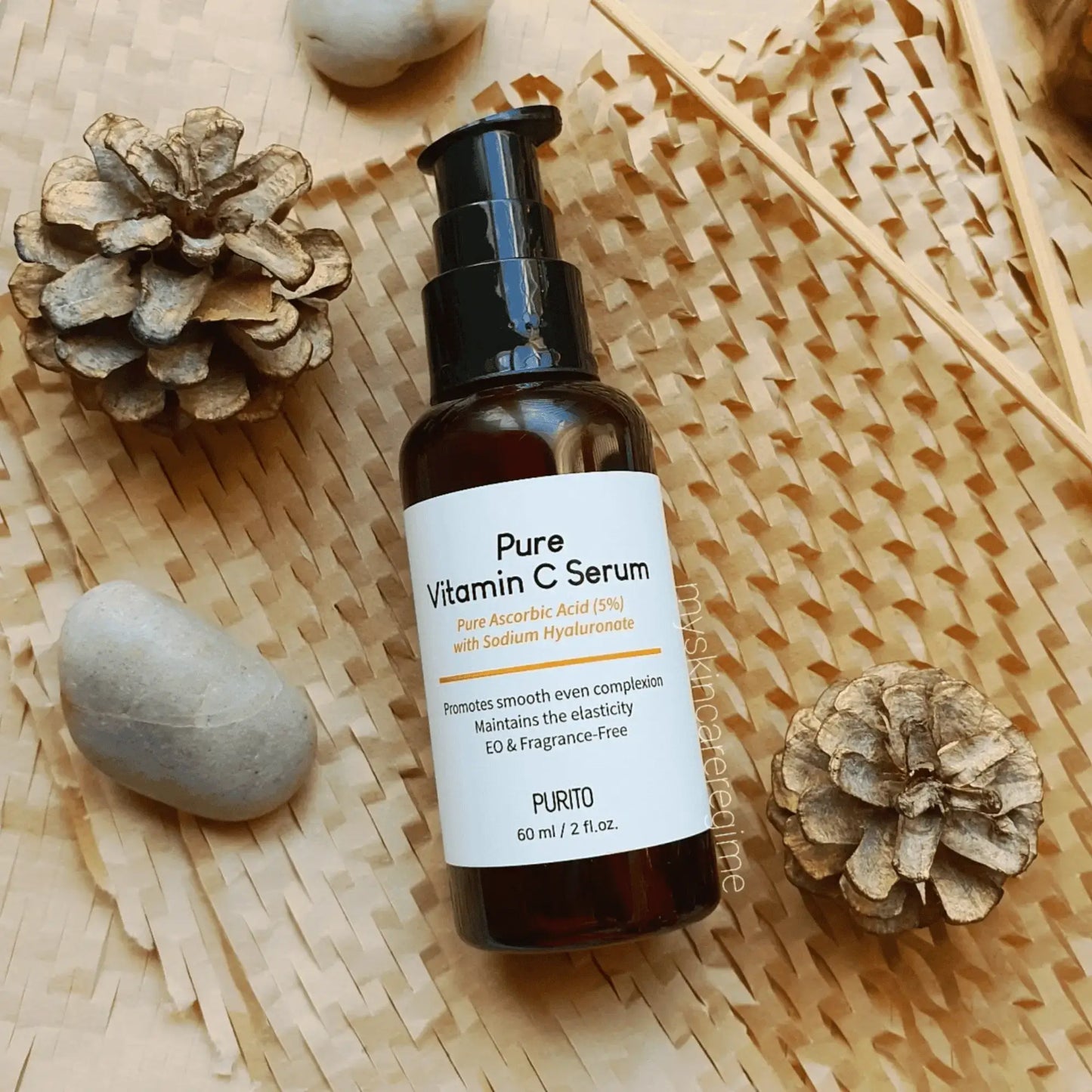PURITO Pure Vitamin C Serum sobre favo de mel com pinhas – sérum antioxidante com vitamina C, ideal para pele opaca e cansada, cosmética coreana, skincare k-beauty Portugal