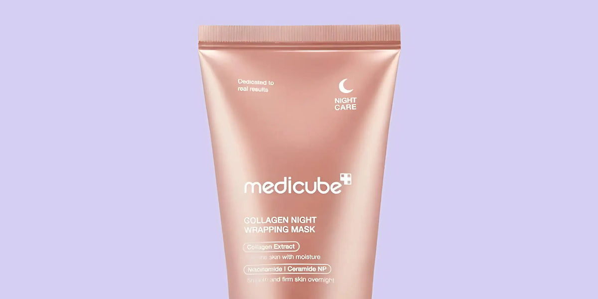 Medicube Collagen Night Wrapping Mask máscara facial coreana com colagénio e peptídeos, hidratação profunda e firmeza da pele, cosmética coreana skincare k-beauty Portugal