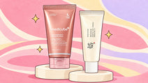 Best Sellers — ilustração de Medicube Collagen Night Wrapping Mask e Beauty of Joseon Relief Sun
