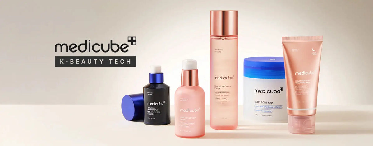 Banner medicube K-Beauty Tech - gama de skincare coreano medicube na HaemiSkin