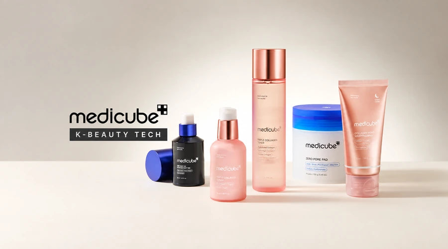 Banner medicube K-Beauty Tech - gama de skincare coreano medicube na HaemiSkin
