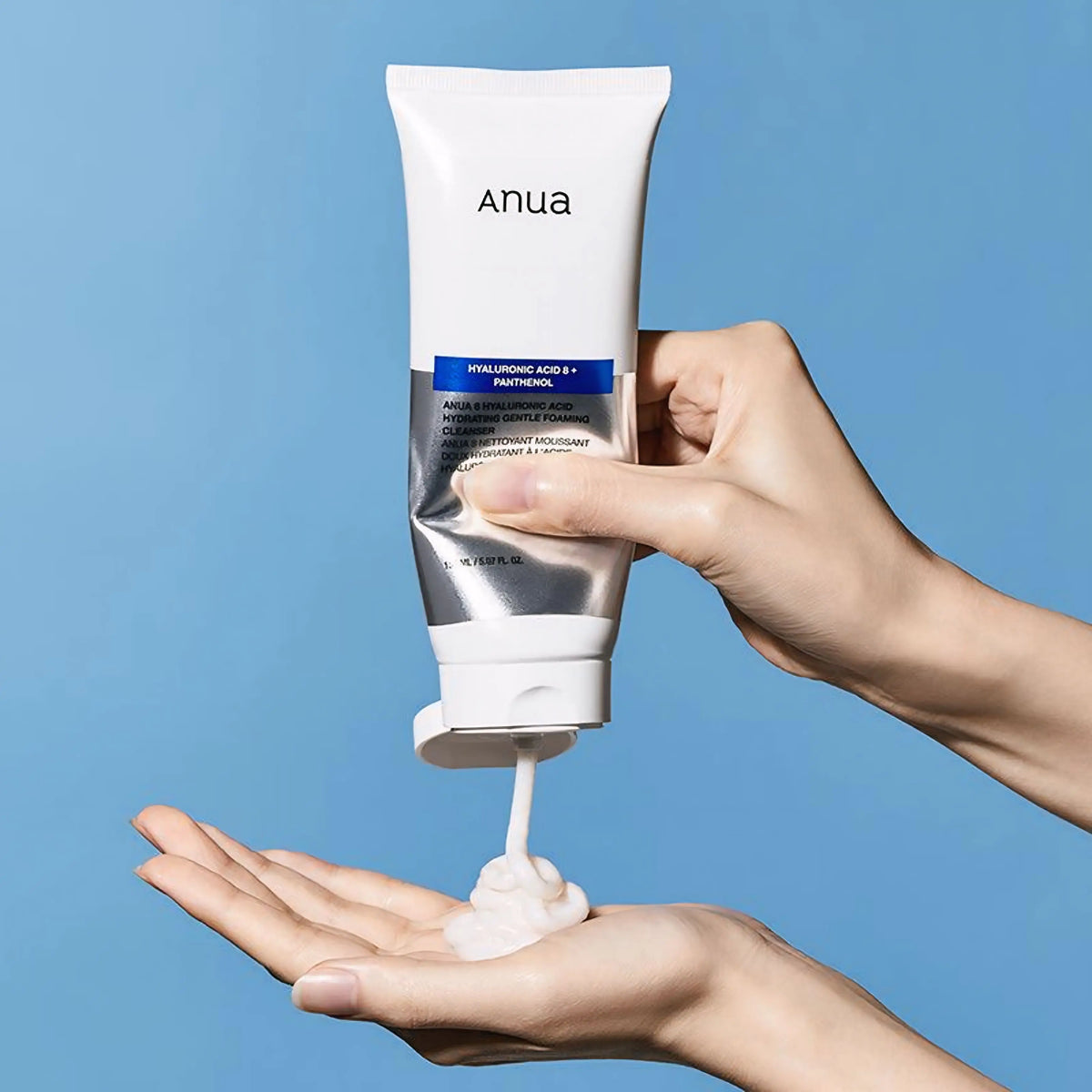 8 Hyaluronic Acid Foaming Cleanser da Anua espuma facial coreana ácido hialurónico textura leve cosmética coreana Portugal