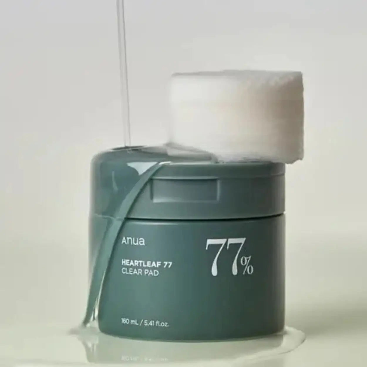 ANUA Heartleaf 77% Toner Pad com destaque vegan e discos semi-translúcidos – tonificante coreano suave para peles sensíveis, com ácido hialurónico e houttuynia cordata, cosmética coreana, skincare k-beauty Portugal