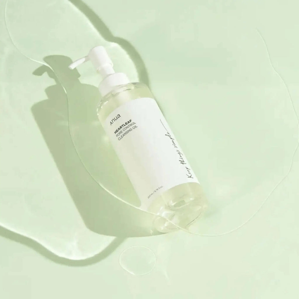 Heartleaf Pore Control Cleansing Oil ANUA óleo coreano heartleaf pele oleosa limpeza profunda cosmética coreana Portugal