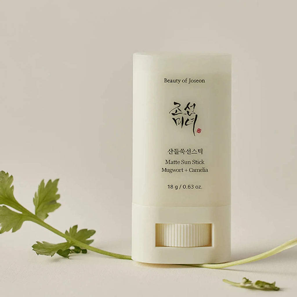 Matte Sun Stick Mugwort Camelia SPF50+ Beauty of Joseon protetor solar coreano SPF50+ PA++++ pele oleosa skincare Portugal
