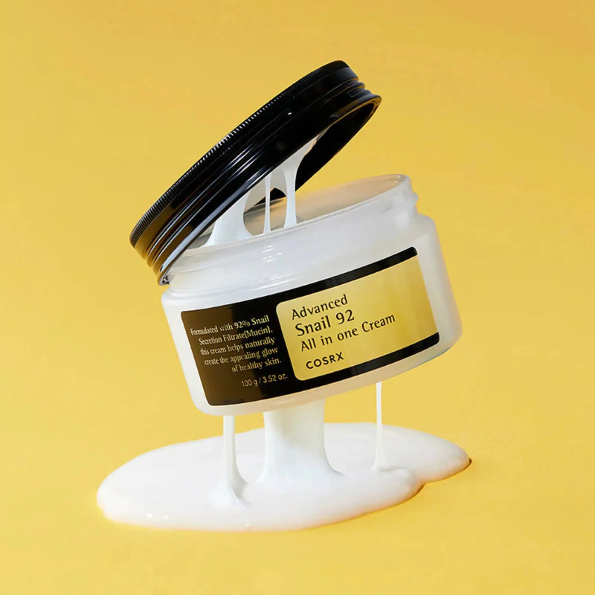 COSRX Advanced Snail 92 All in One Cream – creme coreano com mucina de caracol para hidratação intensa e regeneração da pele, ideal para restaurar a barreira cutânea. Cosmética coreana skincare k-beauty Portugal.