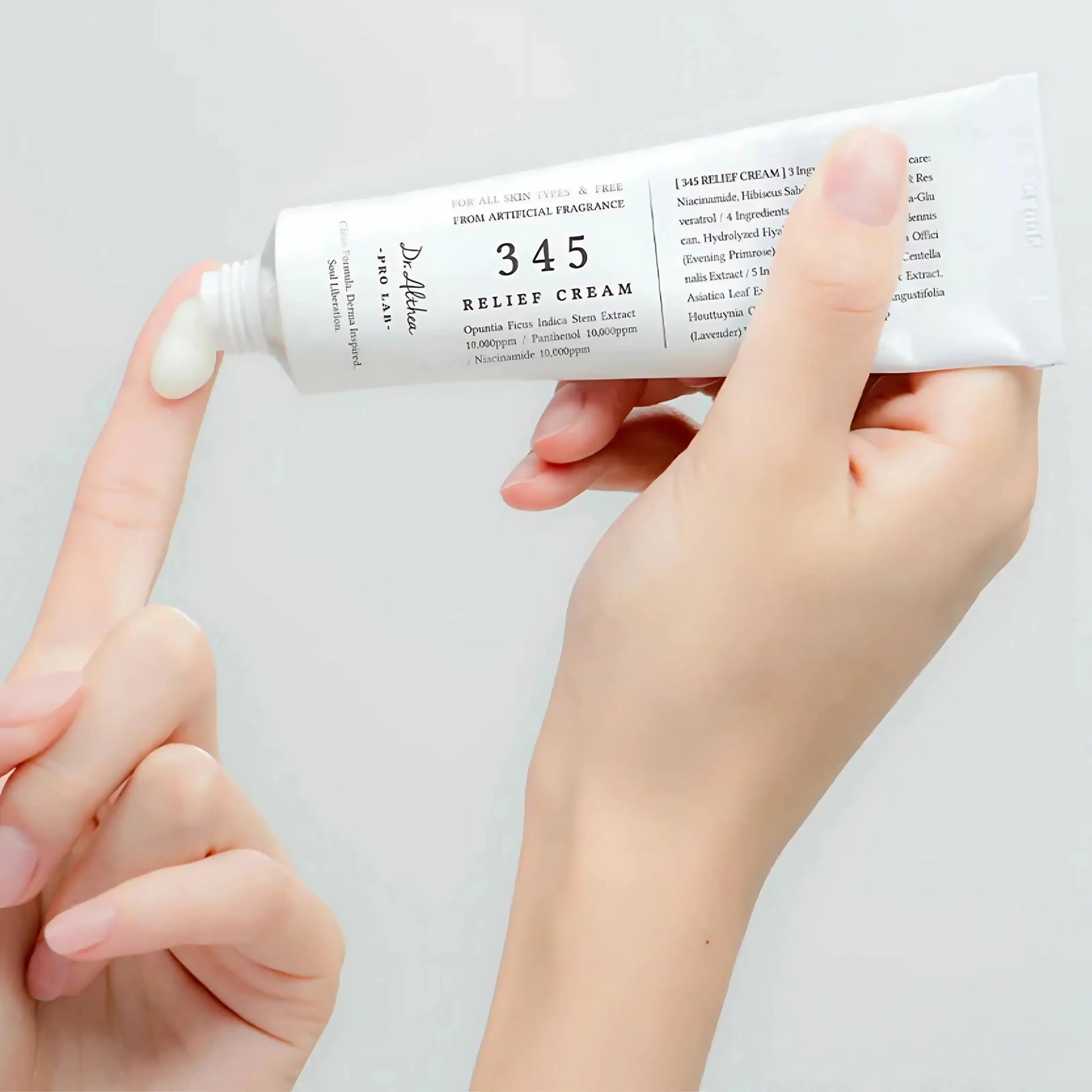 Dr. Althea 345 Relief Cream – creme hidratante leve com acabamento fresco, indicado para pele sensível ou após tratamentos dermatológicos, cosmética coreana vegan