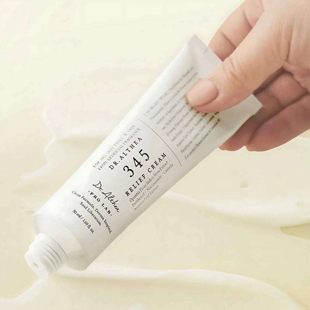Dr. Althea – 345 Relief Cream, creme hidratante coreano calmante para pele sensível, cosmética coreana skincare Portugal