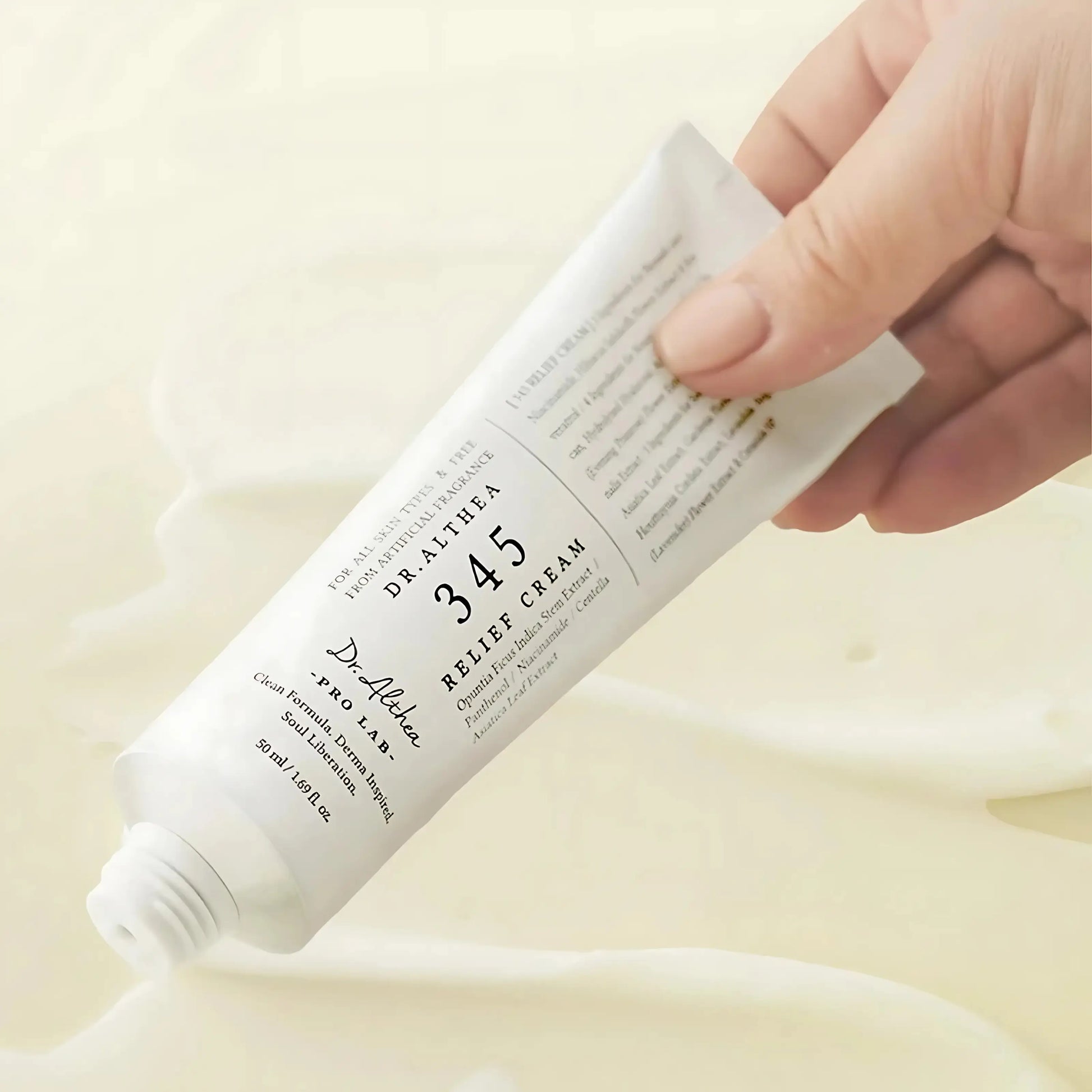 Dr. Althea 345 Relief Cream – creme vegano coreano para pele sensível com textura suave e ingredientes calmantes, ideal para reforçar a barreira cutânea, skincare k-beauty Portugal