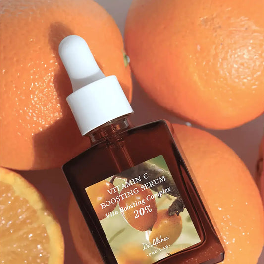 Dr. Althea Vitamin C Boosting Serum – sérum antioxidante com vitamina C pura, captado entre laranjas frescas que realçam os seus benefícios iluminadores e revitalizantes, cosmética coreana e skincare k-beauty Portugal