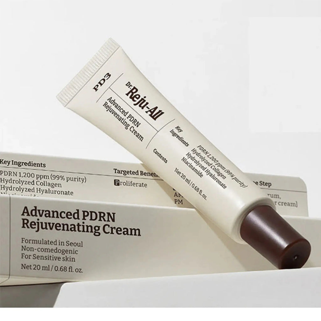 Dr. Reju-All – Advanced PDRN Rejuvenating Cream, embalagem do creme regenerador desenvolvido por dermatologistas, cosmética coreana skincare Portugal