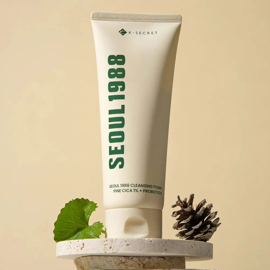 K-Secret Cleansing Foam Pine Cica 1% + Probiotics espuma de limpeza coreana calmante pele sensível cosmética coreana Portugal