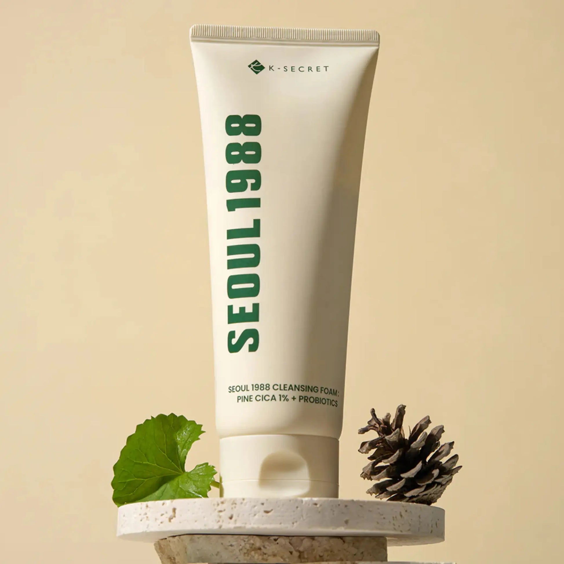 K-Secret Cleansing Foam Pine Cica 1% + Probiotics espuma de limpeza coreana calmante pele sensível cosmética coreana Portugal