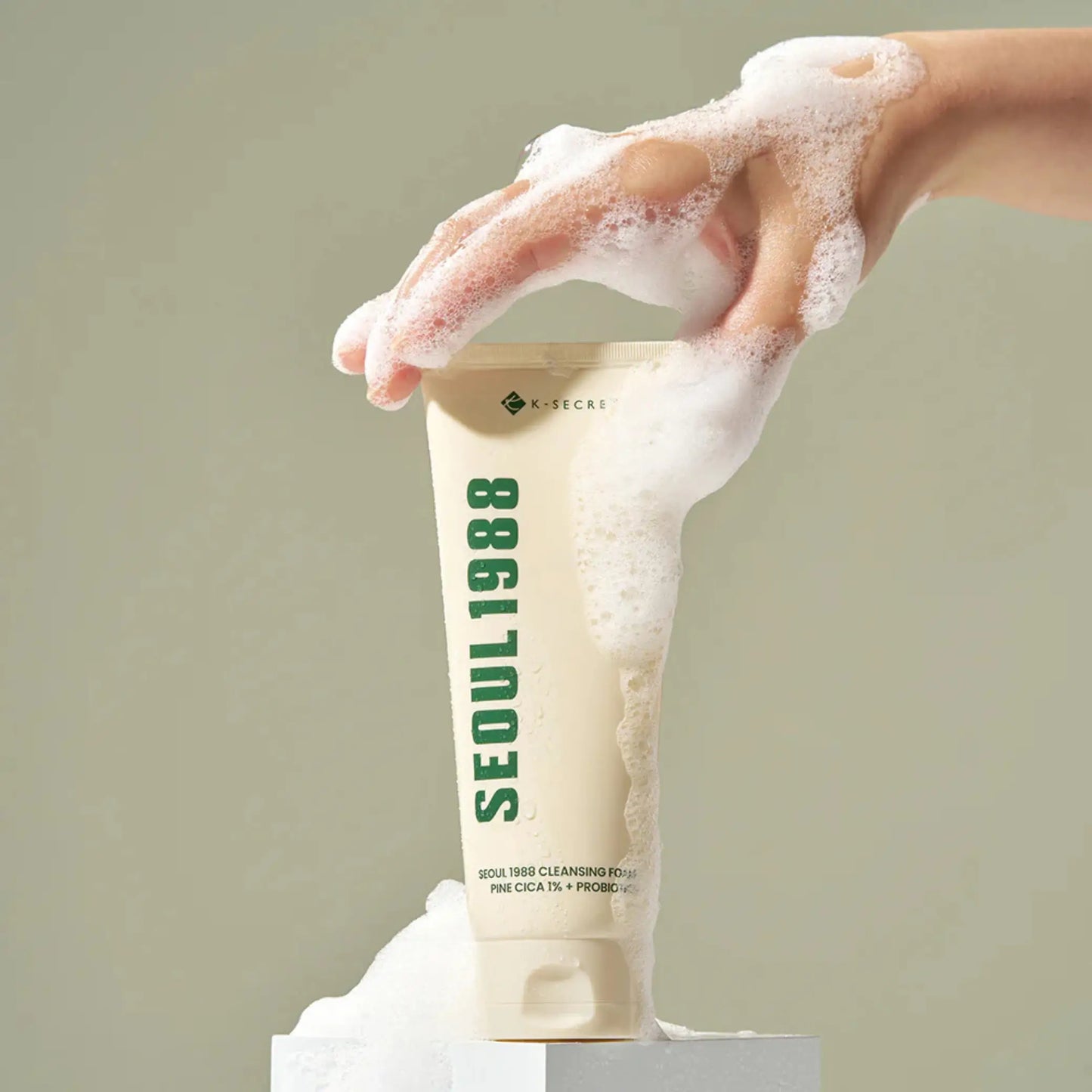 K-Secret Cleansing Foam Pine Cica 1% + Probiotics espuma facial coreana purificante e hidratante skincare Portugal