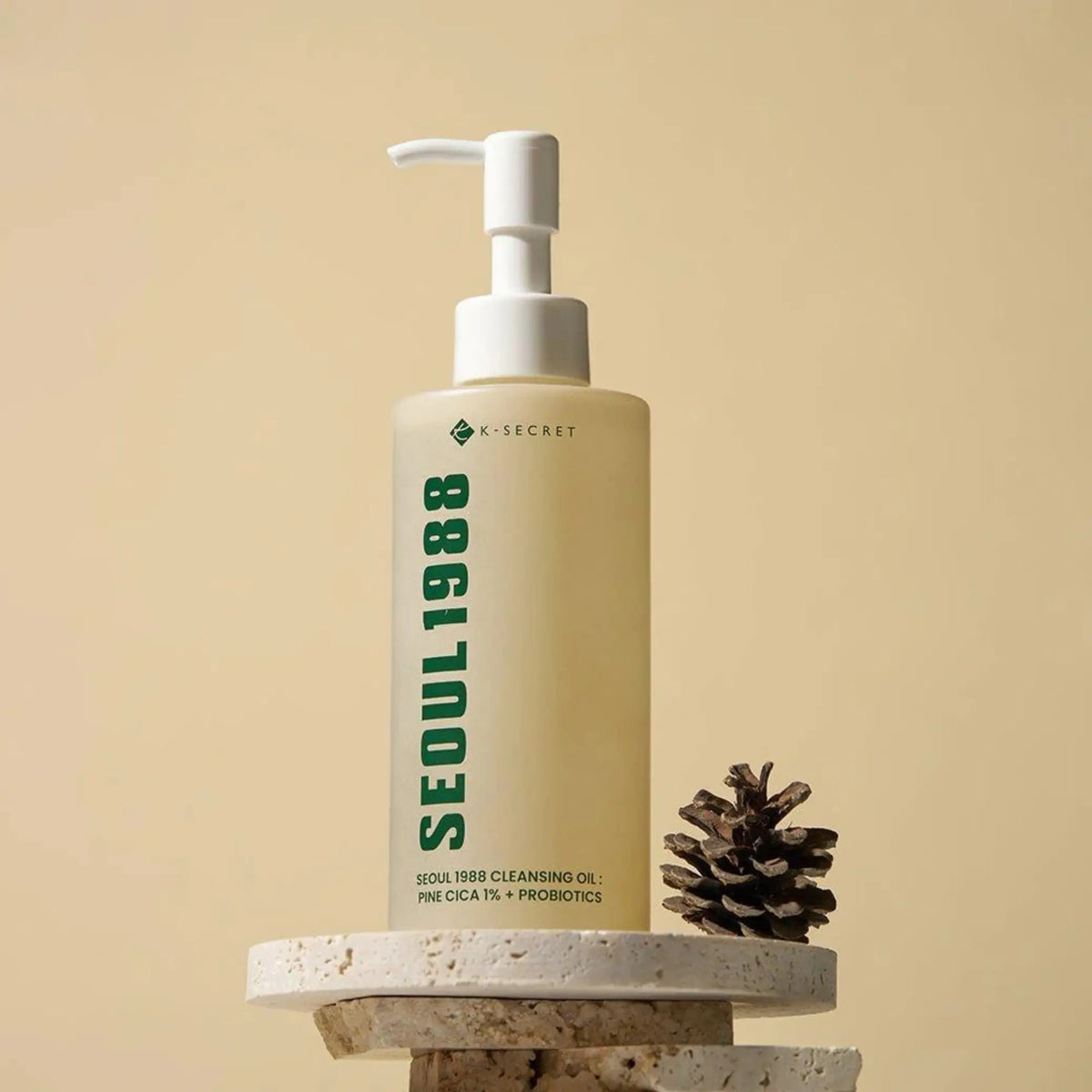 Cleansing Oil Pine Cica 1% + Probiotics da K-SECRET óleo coreano leve com cica limpeza skincare cosmética coreana Portugal