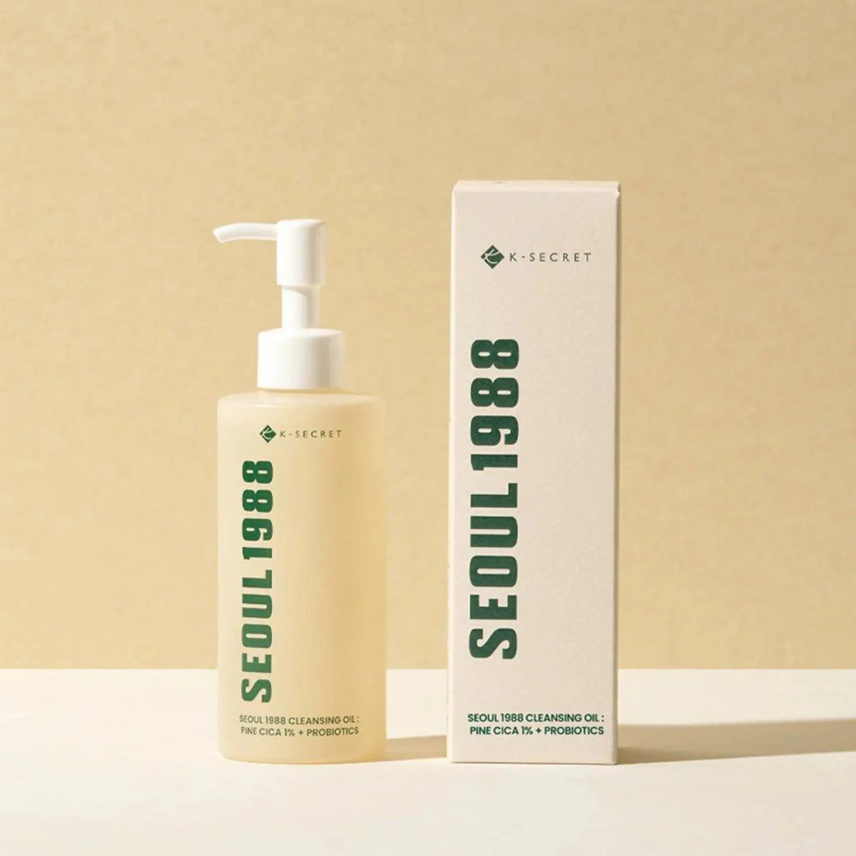 Cleansing Oil Pine Cica 1% + Probiotics da K-SECRET óleo coreano calmante com cica skincare cosmética coreana Portugal