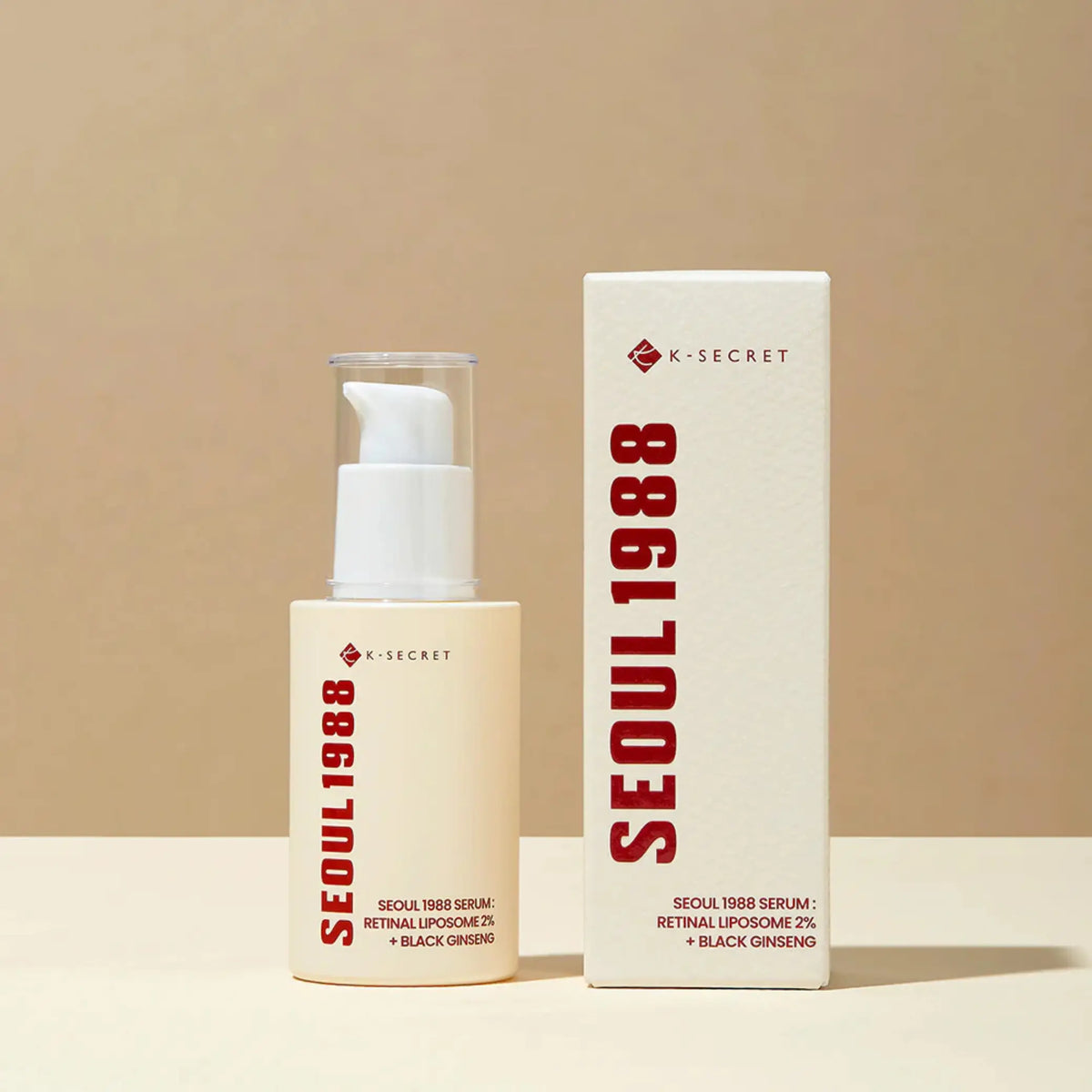 K-SECRET Retinal Liposome 2% + Black Ginseng sérum coreano firmeza e luminosidade skincare Portugal