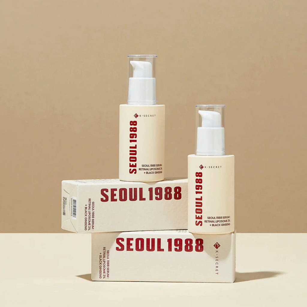 K-SECRET Retinal Liposome 2% + Black Ginseng sérum coreano firmeza e pele luminosa skincare Portugal