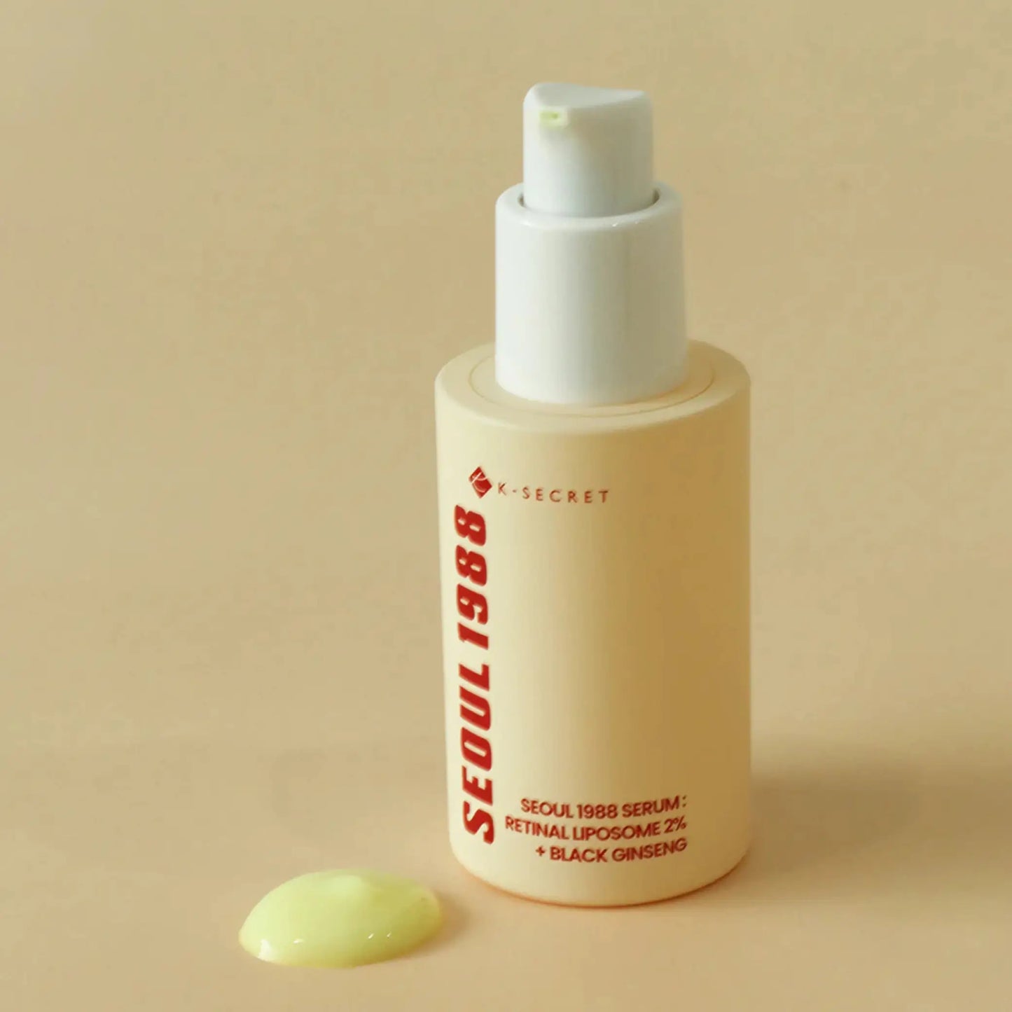 K-SECRET Retinal Liposome 2% + Black Ginseng sérum coreano textura leve firmeza e glow Portugal