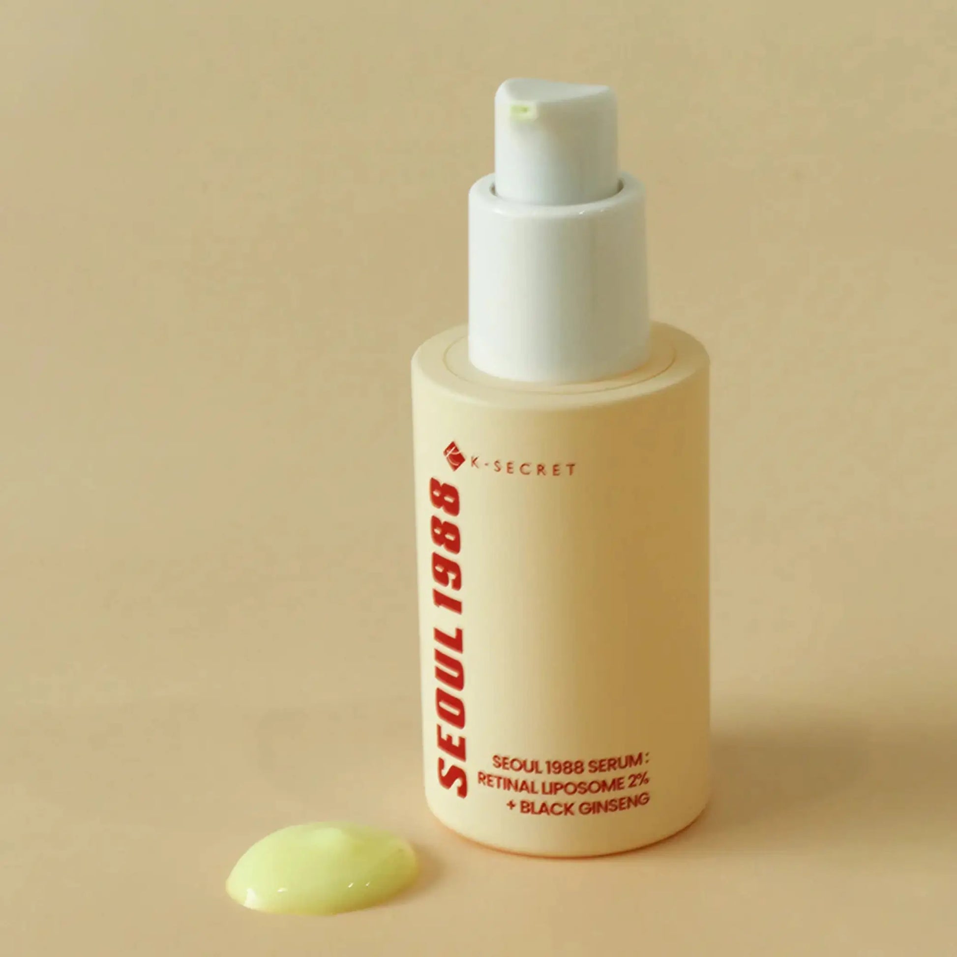 K-SECRET Retinal Liposome 2% + Black Ginseng sérum coreano textura leve firmeza e glow Portugal