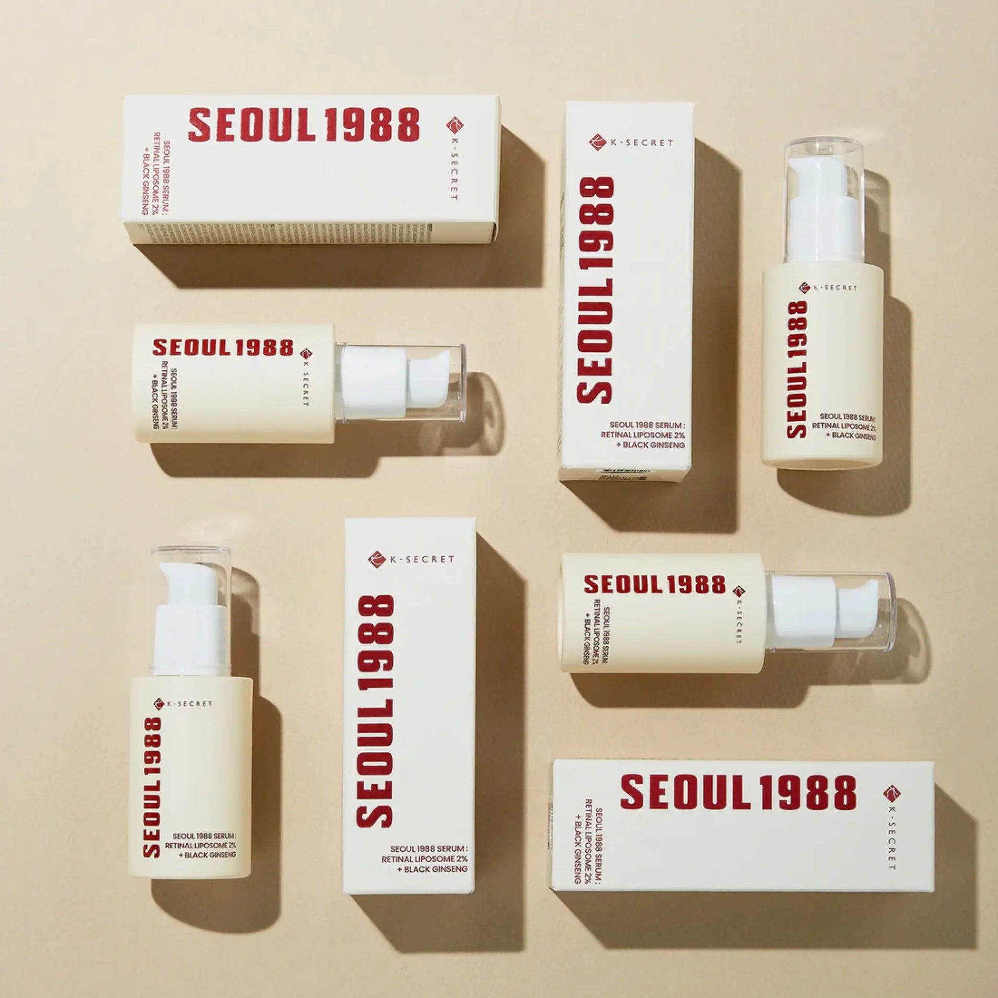 K-SECRET Retinal Liposome 2% + Black Ginseng sérum coreano firmeza e brilho natural skincare Portugal