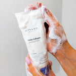 White Collagen Cleansing Foam Mary & May limpeza facial coreana colagénio pele radiante nutrida cosmética Portugal