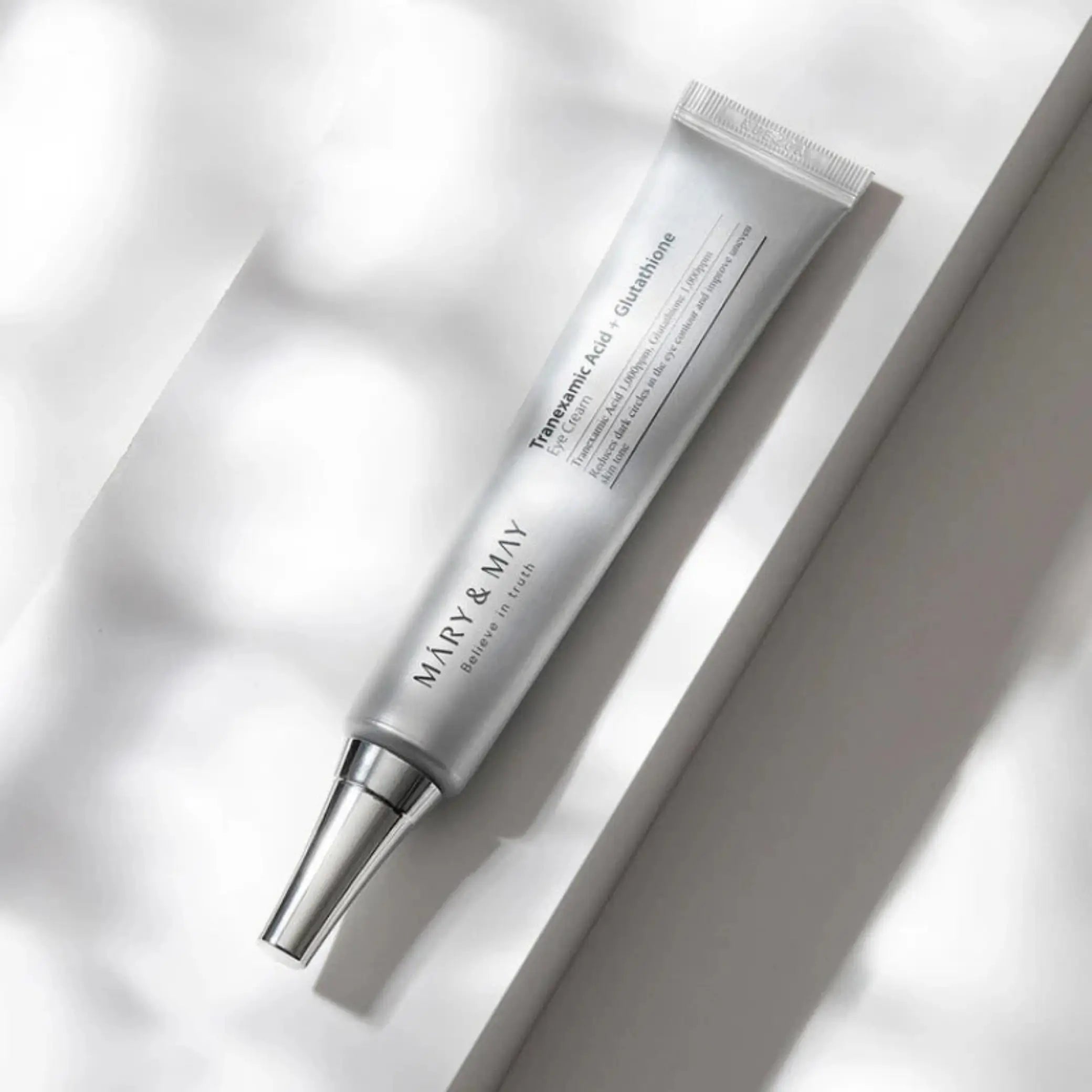 Mary & May – Tranexamic Acid + Glutathione Eye Cream, creme de olhos despigmentante com ácido tranexâmico e glutationa, cosmética coreana skincare Portugal