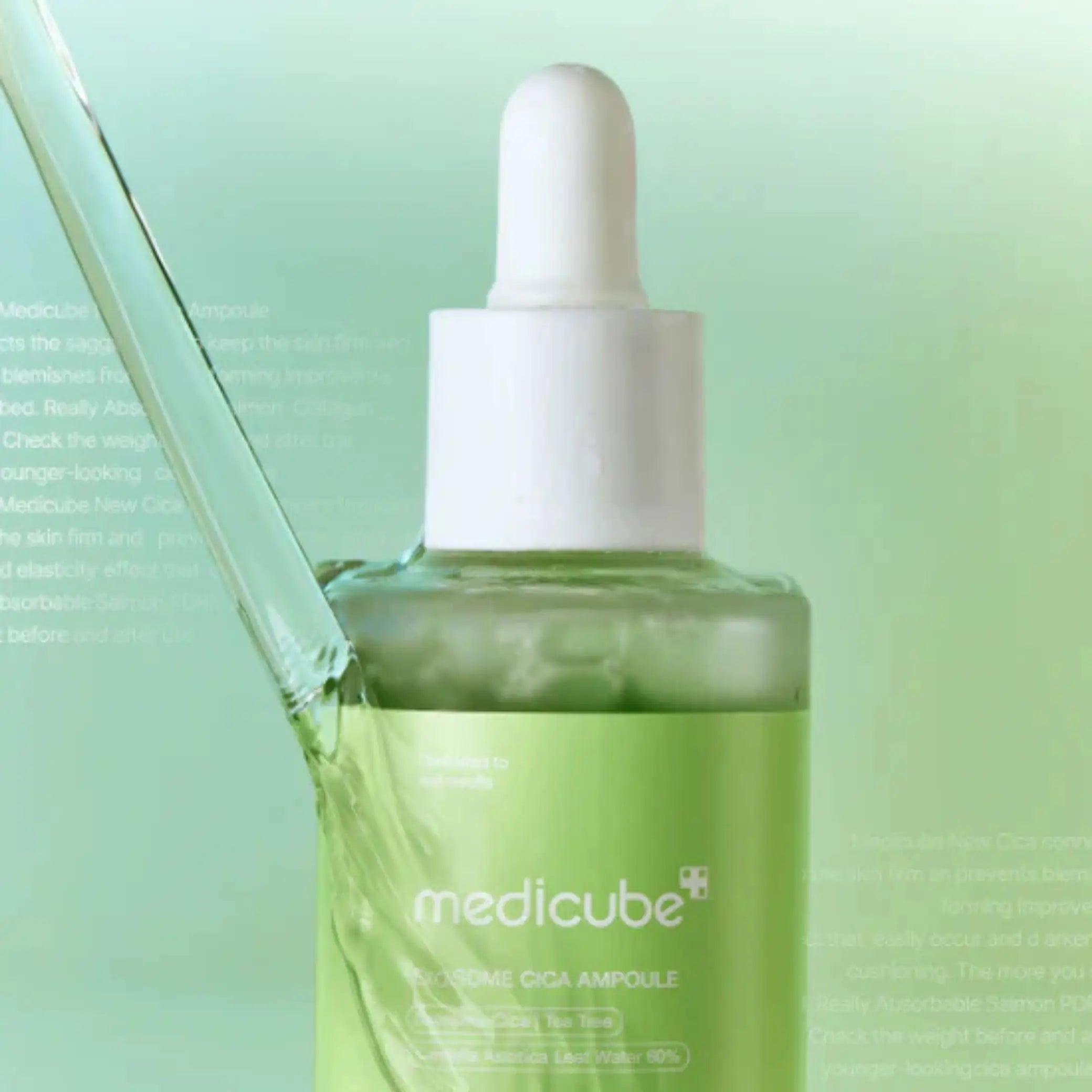 Medicube – Exosome Cica Ampoule, aplicação após tónico para reforçar a barreira cutânea, skincare Portugal cosmética coreana