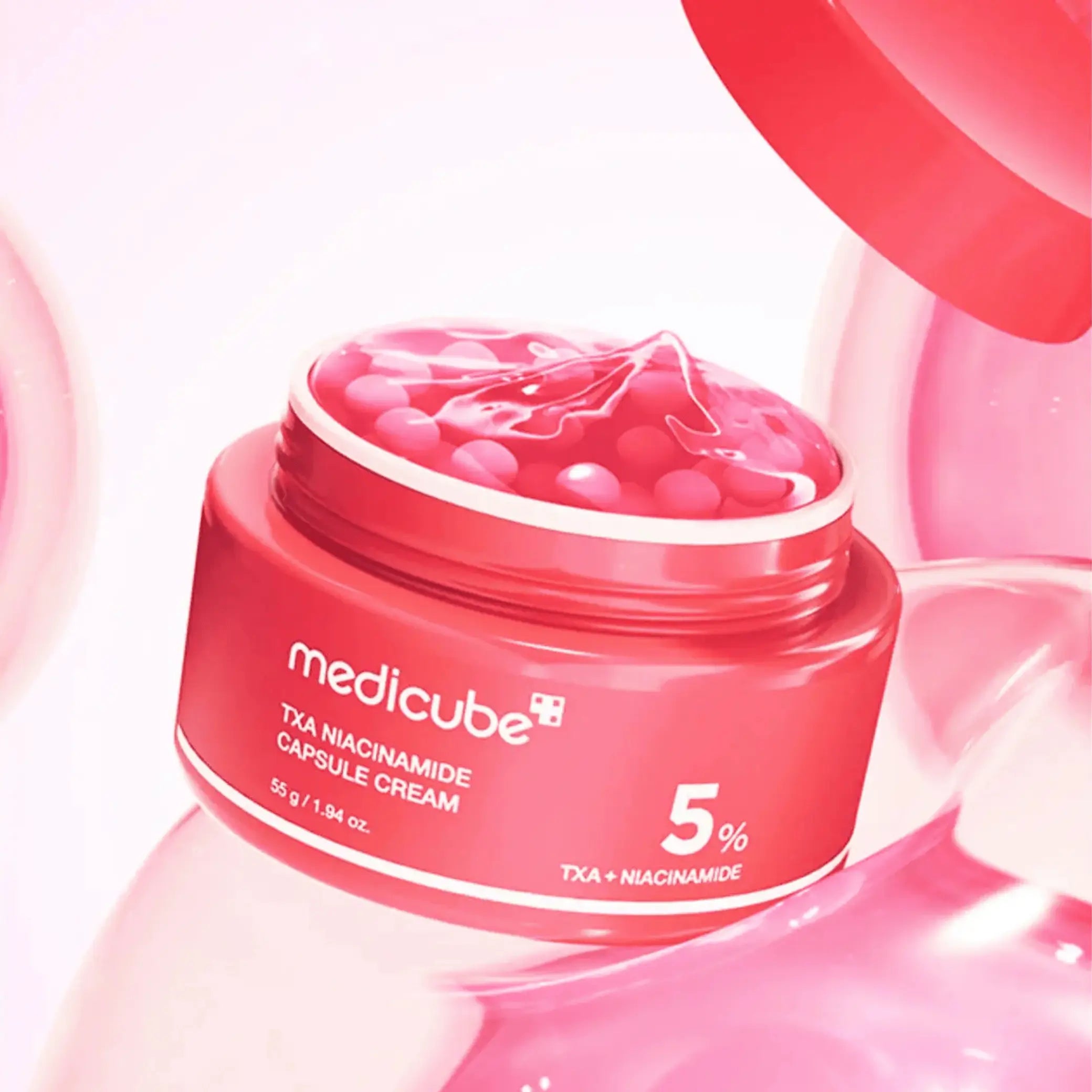 Medicube TXA Niacinamide Capsule Cream creme facial com niacinamida para pele uniforme Portugal