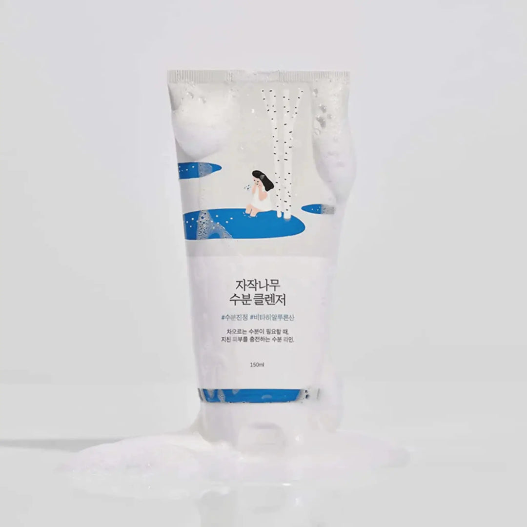 Birch Juice Moisturizing Cleanser da Round Lab gel transparente hidratante limpeza facial Portugal