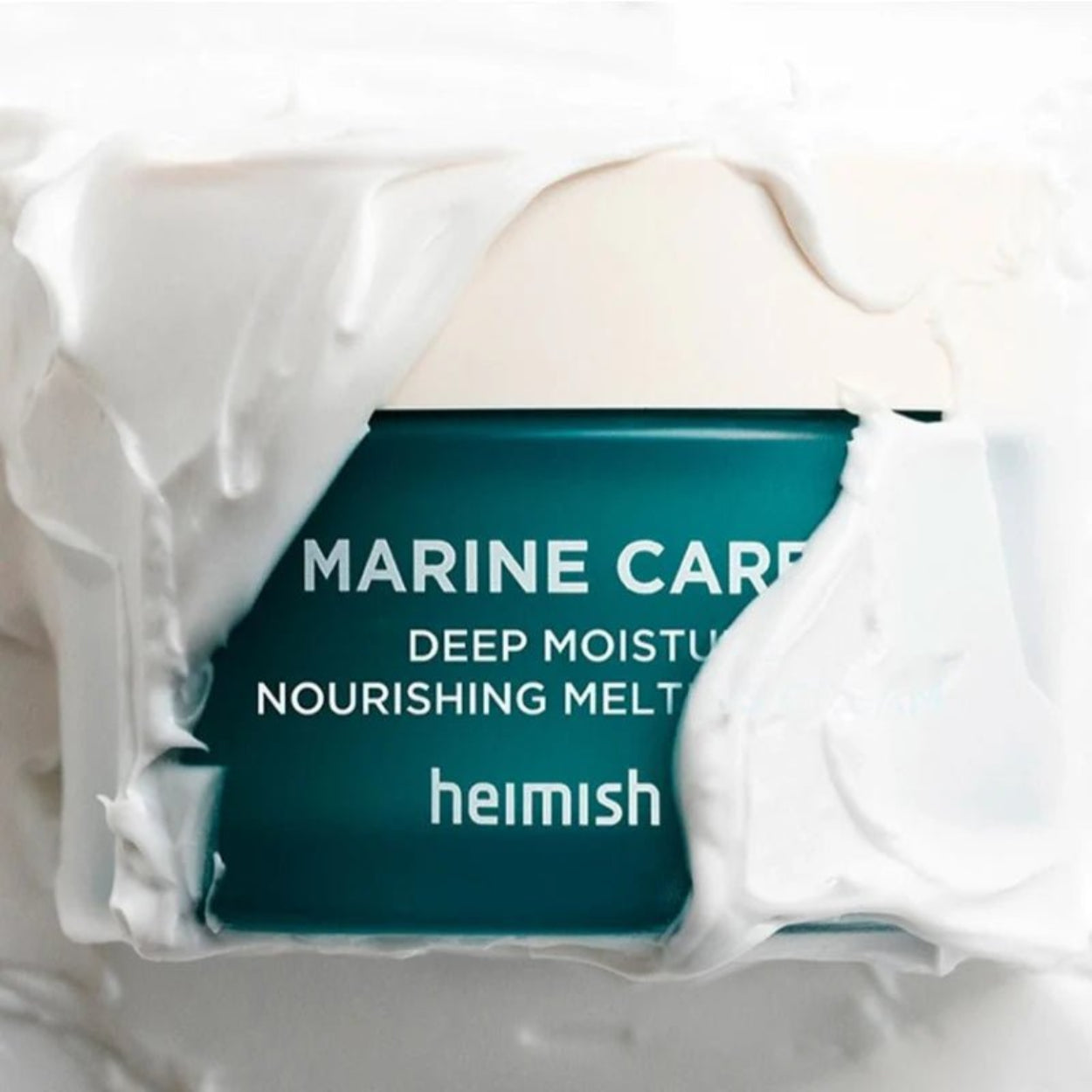 Marine Care Deep Moisture Nourishing Melting Cream da Heimish – creme de hidratação profunda com algas marinhas e pantenol, perfeito para nutrir e revitalizar a pele. Textura rica e derretida que proporciona um boost de hidratação intensa. Um must-have do k-beauty e da cosmética coreana para uma pele saudável e luminosa