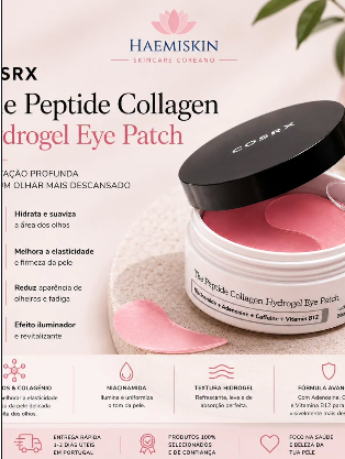 COSRX Advanced Peptide Collagen Hydrogel Eye Patch - hidrata, firma e ilumina o contorno dos olhos, disponível na HaemiSkin